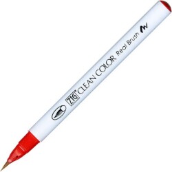 Zig Clean Color Real Brush Fırça Uçlu Marker Kalem 022 Carmine Red - 1