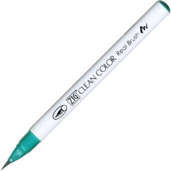 Zig Clean Color Real Brush Fırça Uçlu Marker Kalem 042 Turquoise Green - 1