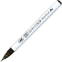 Zig Clean Color Real Brush Fırça Uçlu Marker Kalem 068 Deep Brown - 1