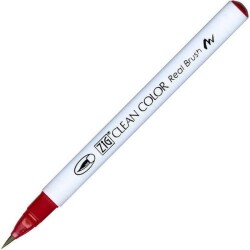 Zig Clean Color Real Brush Fırça Uçlu Marker Kalem 260 Deep Red - 1