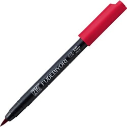 Zig Fudebiyori Brush Pen Fırça Uçlu Kalem 24 WINE RED - 1