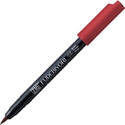 Zig Fudebiyori Brush Pen Fırça Uçlu Kalem 260 DEEP RED - 1