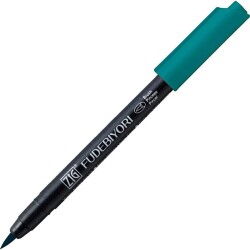 Zig Fudebiyori Brush Pen Fırça Uçlu Kalem 33 PERSIAN GREEN - 1