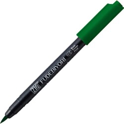 Zig Fudebiyori Brush Pen Fırça Uçlu Kalem 40 GREEN - 1