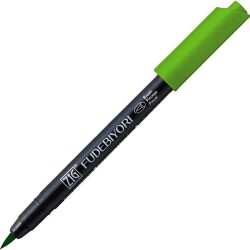 Zig Fudebiyori Brush Pen Fırça Uçlu Kalem 47 MAY GREEN - 1