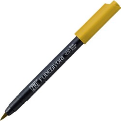 Zig Fudebiyori Brush Pen Fırça Uçlu Kalem 63 OCHRE - 1