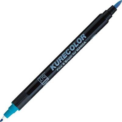 Zig Kurecolor Fine & Brush for MANGA Marker Çizim Kalemi 304 Cobalt Blue - 1