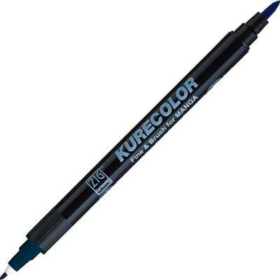 Zig Kurecolor Fine & Brush for MANGA Marker Çizim Kalemi 339 Peacock Blue - 1