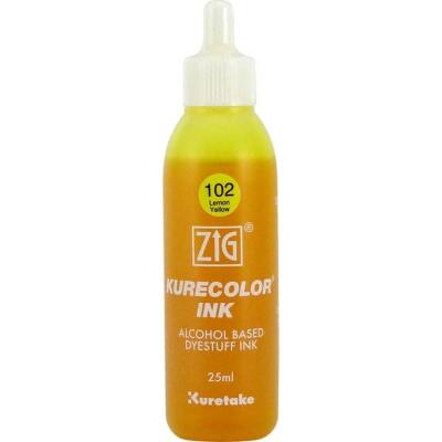 Zig Kurecolor Ink Alkol Bazlı Mürekkep 102 LEMON YELLOW - 1