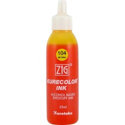 Zig Kurecolor Ink Alkol Bazlı Mürekkep 104 MID YELLOW - 1