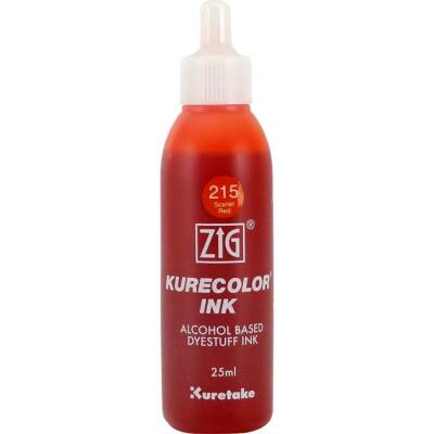 Zig Kurecolor Ink Alkol Bazlı Mürekkep 215 SCARLET RED - 1