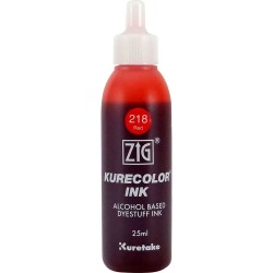 Zig Kurecolor Ink Alkol Bazlı Mürekkep 218 RED - 1