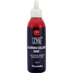 Zig Kurecolor Ink Alkol Bazlı Mürekkep 266 WINE RED - 1