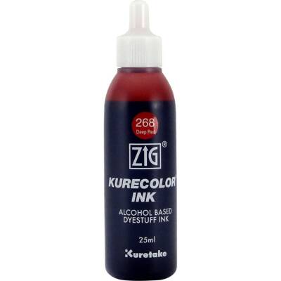 Zig Kurecolor Ink Alkol Bazlı Mürekkep 268 DEEP RED - 1