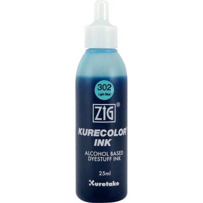Zig Kurecolor Ink Alkol Bazlı Mürekkep (302) 303 LIGHT BLUE - 1
