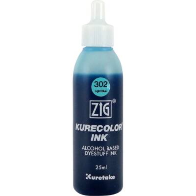 Zig Kurecolor Ink Alkol Bazlı Mürekkep (302) 303 LIGHT BLUE - 1