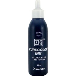 Zig Kurecolor Ink Alkol Bazlı Mürekkep 378 DEEP BLUE - 1