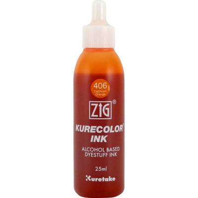 Zig Kurecolor Ink Alkol Bazlı Mürekkep 406 CADMIUM ORANGE - 1