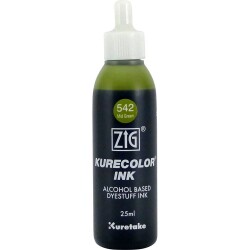 Zig Kurecolor Ink Alkol Bazlı Mürekkep 542 MID GREEN - 1