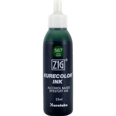 Zig Kurecolor Ink Alkol Bazlı Mürekkep 567 DEEP GREEN - 1