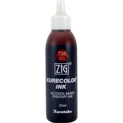 Zig Kurecolor Ink Alkol Bazlı Mürekkep 738 BURNT SIENNA - 1