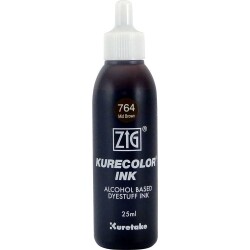 Zig Kurecolor Ink Alkol Bazlı Mürekkep 764 MID BROWN - 1