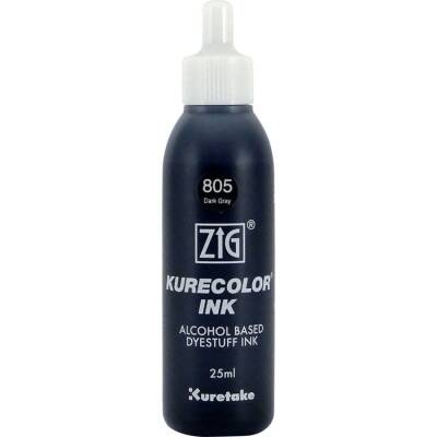 Zig Kurecolor Ink Alkol Bazlı Mürekkep 805 DARK GRAY - 1