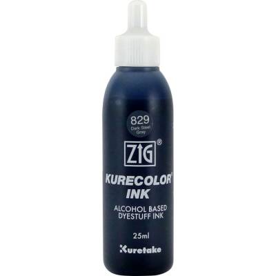 Zig Kurecolor Ink Alkol Bazlı Mürekkep 829 DARK STEEL GRAY - 1