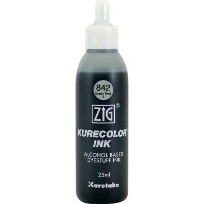 Zig Kurecolor Ink Alkol Bazlı Mürekkep 842 GREEN GRAY 2 - 1