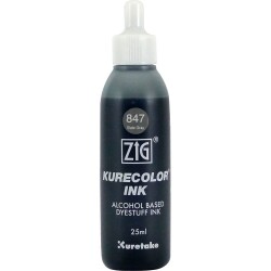 Zig Kurecolor Ink Alkol Bazlı Mürekkep 847 SLATE GRAY - 1