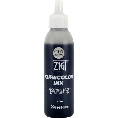 Zig Kurecolor Ink Alkol Bazlı Mürekkep C01 COOL GRAY 1 - 1