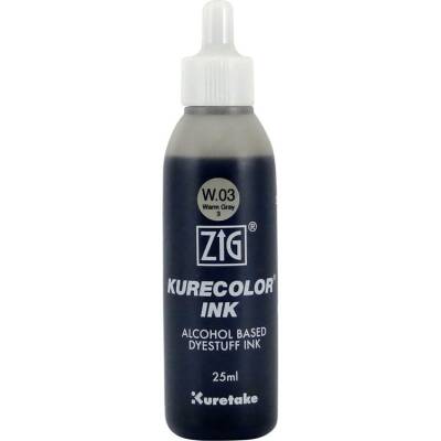 Zig Kurecolor Ink Alkol Bazlı Mürekkep W03 WARM GRAY 3 - 1