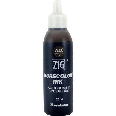 Zig Kurecolor Ink Alkol Bazlı Mürekkep W08 WARM GRAY 8 - 1