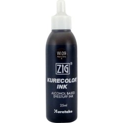 Zig Kurecolor Ink Alkol Bazlı Mürekkep W09 WARM GRAY 9 - 1