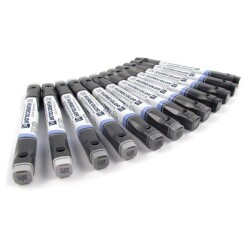 Zig Kurecolor Twin S Marker Kalem 12 RENK SET COOL GRAY COLORS - 1