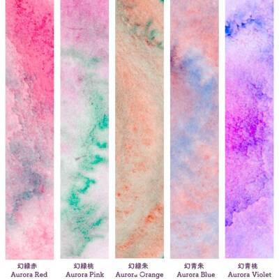 Zig Kuretake Gansai Tambi Granulating Colors Sulu Boya 5 Renk + 1 Boş Küvet - 2