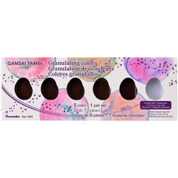Zig Kuretake Gansai Tambi Granulating Colors Sulu Boya 5 Renk + 1 Boş Küvet - 3