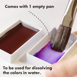 Zig Kuretake Gansai Tambi Granulating Colors Sulu Boya 5 Renk + 1 Boş Küvet - 6