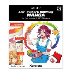 Zig Let's Start Coloring Manga Çizim Başlangıç Kitapçığı - 1