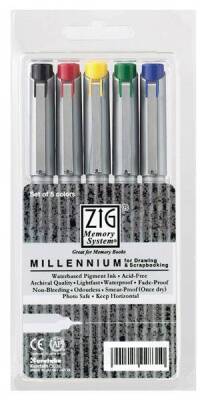 Zig Millennium Teknik Çizim Kalemi 0.3 5 RENK SET - 1