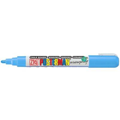 Zig Posterman Waterproof Boyama Markeri Medium Uç 2 mm LIGHT BLUE - 1