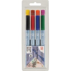 Zig Suitto Crafters Brush Permanent Kalem Fırça Uç 8 Renk - 1