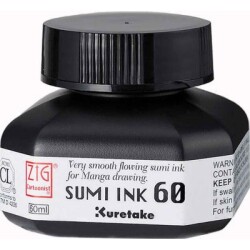 Zig Sumi Ink Çizim Mürekkebi 60 ml. (Çok Akıcı) - 1