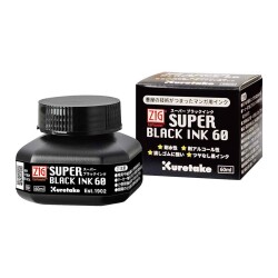 Zig Super Black Ink Siyah Yazı ve Çizim Mürekkebi 60 ml - 1